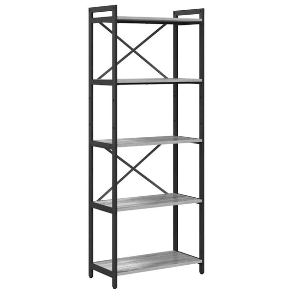 vidaXL &Eacute;tag&egrave;re Sonoma gris 60 x 30 x 155 cm Bois d'ing&eacute;nierie