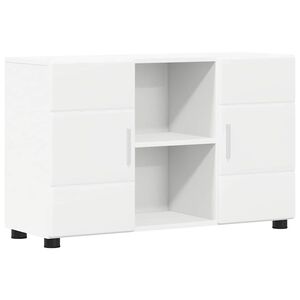 vidaXL Buffet FLORIN 88,5 x 30,5 x 55,5 cm Blanc Bois d'ing&eacute;nierie