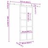 vidaXL Porte coulissante Marron 90 x 208 cm Bois de pin massif