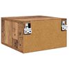 vidaXL Cabinet de chevet 2 pcs Bois ancien 35 x 35 x 20 cm