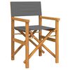 vidaXL Chaises de metteur en scène pliantes lot de 2 Bois teck massif
