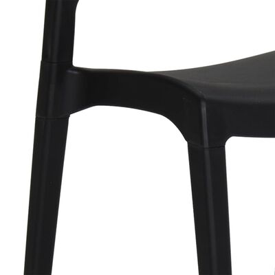 vidaXL Chaises de jardin lot de 2 Anthracite Polypropylène