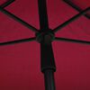 vidaXL Parasol de jardin avec mât 210x140 cm Rouge bordeaux