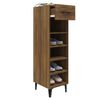 vidaXL Meuble &agrave; chaussures Ch&ecirc;ne marron 30x35x105 cm Bois d'ing&eacute;nierie