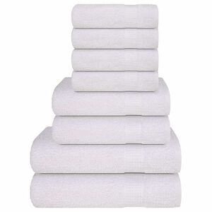 vidaXL Ensemble de serviettes FROGN 8 pcs blanc 360 g/m&sup2;