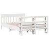 vidaXL Cadre de lit sans matelas blanc 120x190 cm bois de pin massif