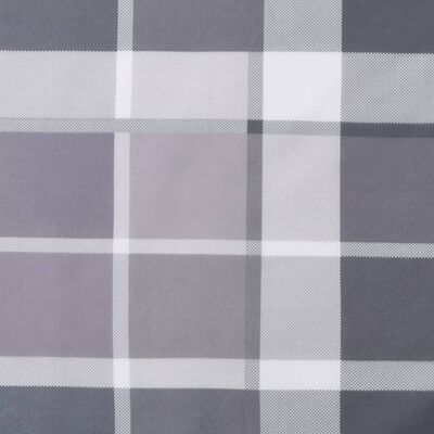 vidaXL Coussin de palette motif à carreaux gris 58x58x10 cm tissu