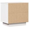vidaXL Table de chevet Blanc 40x30x40 cm Bois de pin solide