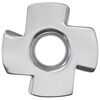 vidaXL Ecrou en T &agrave; dents 2 pcs Argent&eacute; M6 mm Acier