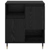 vidaXL Buffets 2 pcs Ch&ecirc;ne noir 120 x 35 x 70 cm Bois d'ing&eacute;nierie