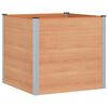 vidaXL Jardini&egrave;re sur&eacute;lev&eacute;e Marron 100 x 100 x 91 cm alu.
