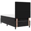 vidaXL Lit &agrave; ressort LED avec matelas Noir 100 x 200 cm tissu