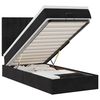 vidaXL Cadre de lit ottoman avec matelas noir 90x190 cm velours