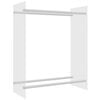 vidaXL Portant de bois chauffage Transparent 80x35x100 cm Verre tremp&eacute;