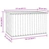 vidaXL Bo&icirc;te de rangement de jardin Anthracite 171x99x93 cm