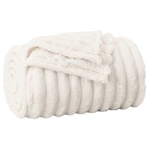 vidaXL plaid Cr&egrave;me 150 x 130 cm 0.45 kg Polaire