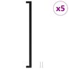 vidaXL Poign&eacute;es d'armoire 5 pcs noir 480 mm acier inoxydable