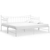vidaXL Cadre de canap&eacute;-lit extensible sans matelas blanc 90x200 cm