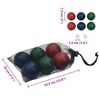 vidaXL Ensemble de boules Bocce 8 pcs sac de transport bois pin massif