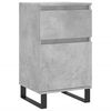 vidaXL Buffets 2 pcs gris b&eacute;ton 40x35x70 cm bois d'ing&eacute;nierie