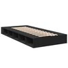 vidaXL Cadre de lit sans matelas noir 90x190 cm