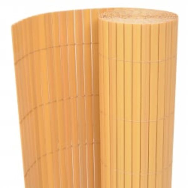vidaXL Cl&ocirc;ture de jardin double face 110x500 cm Jaune