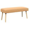 vidaXL banc Uni Beige 110 x 40 x 46 cm Boucl&eacute;