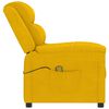 vidaXL Fauteuil de massage Jaune Velours