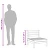 vidaXL Canapé de jardin sans accoudoirs bois pin imprégné