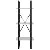 vidaXL Bibliothèque à 3 niveaux blanc 40x30x105 cm bois d'ingénierie