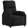 vidaXL Fauteuil inclinable &eacute;lectrique noir tissu microfibre