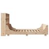 vidaXL Lit biblioth&egrave;que sans matelas 140x200 cm bois massif