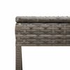 vidaXL Chaises longues lot de 2 avec table gris r&eacute;sine tress&eacute;e