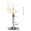 vidaXL Tabouret de bar Cr&egrave;me Similicuir