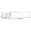 vidaXL Tiroirs de lit 2 pcs bois de pin massif