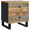 vidaXL Tables de chevet 2 pcs 40x33x46 cm Bois massif de r&eacute;cup&eacute;ration