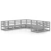vidaXL Salon de jardin 8 pcs bois de pin massif