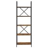 vidaXL &Eacute;tag&egrave;re Ch&ecirc;ne fum&eacute; 60 x 30 x 183 cm Bois d'ing&eacute;nierie