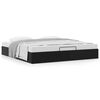 vidaXL Cadre de lit ottoman sans matelas noir 180x200 cm similicuir