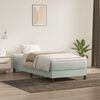 vidaXL Sommier &agrave; lattes de lit et matelas gris clair 90x210 cm velours
