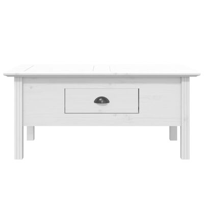 vidaXL Table basse BODO blanc 100x55x46 cm bois de pin massif