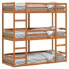 vidaXL Lit superpos&eacute; triple sans matelas 80x200 cm bois de pin massif