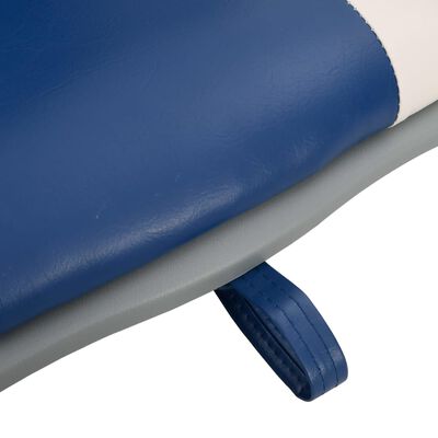 vidaXL Ensemble de sièges de bateau pliables 2 pcs bleu et blanc