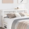 vidaXL T&ecirc;te de lit avec &eacute;tag&egrave;res blanc 160 cm bois massif de pin