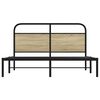 vidaXL Cadre de lit sans matelas 160x200 cm ch&ecirc;ne sonoma