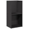 vidaXL Portant de bois chauffage noir 40x30x80 cm