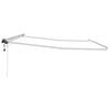 vidaXL Cadre de store manuel avec LEDs Blanc 4 &times; 3 m Aluminium