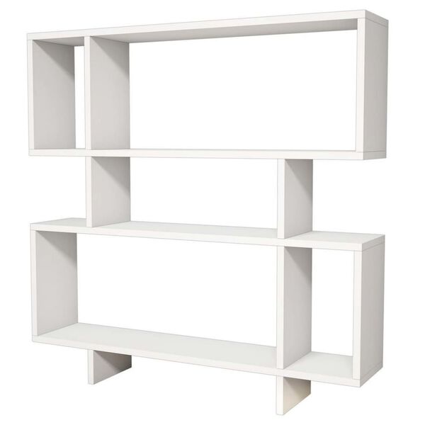 Homemania Biblioth&egrave;que Hera 100x22x111 cm Blanc