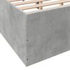 vidaXL Cadre de lit sans matelas gris b&eacute;ton 150x200 cm
