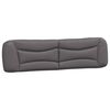 vidaXL Cadre de lit avec LED sans matelas Hvar gris 200x200 cm